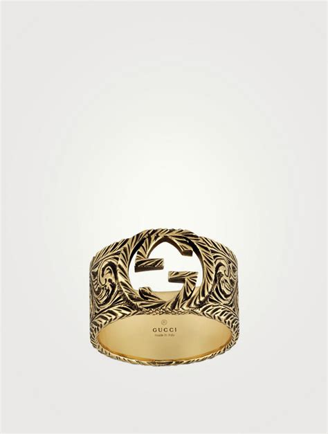 gucci 18|Gucci interlocking ring 18k.